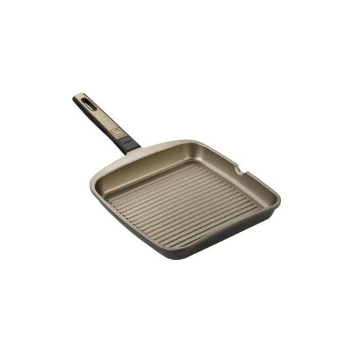Poêle à Grilller avec Rayures BRA A121413 28 cm Grill Marron