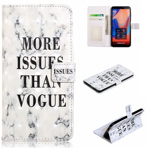 Etui en PU Décoration par points lumineux plus de questions que la mode pour votre Samsung Galaxy A7 (2018) A750