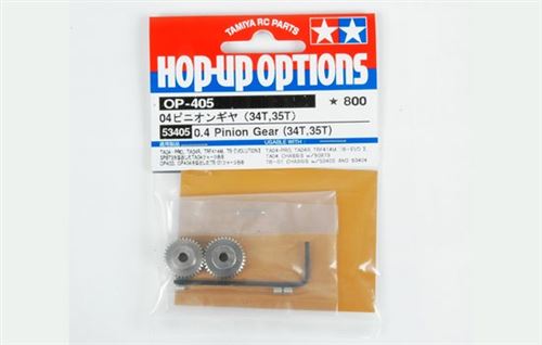 Pignons moteur 34/35T 0,4 Tamiya 1/10