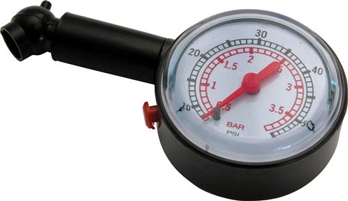 Carpoint analogue de la jauge de pression de pneu de 10 cm noirs