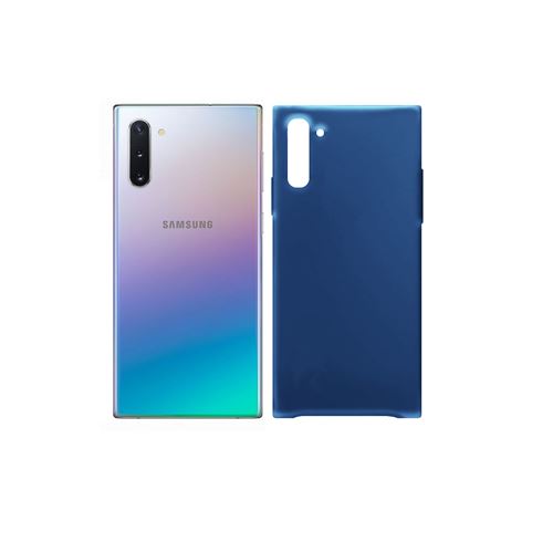 Coque de protection semi-rigide Soft Touch pour Samsung Galaxy NOTE 10 -Bleu