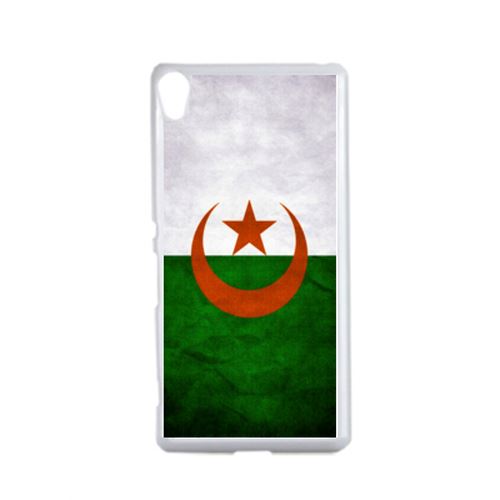 Coque Drapeau Algérie Compatible Sony Xperia X Transparent