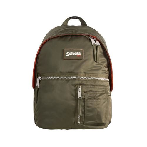 SCHOTT Sac a Dos - 1 Compartiment - Primaire / College - 31 cm - Kaki - Enfant Garçon