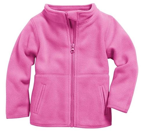 Schnizler veste bébé avec fermeture éclair en polaire rose junior
