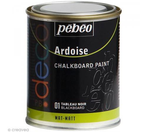 PEBEO D&eacute;co Peinture Ardoise noir 250 ml