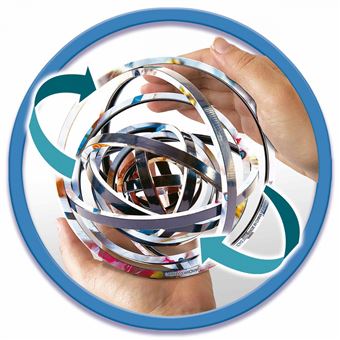 Round 3D puzzle Abstract art