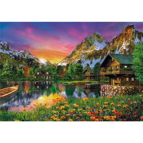 Clementoni Multicolore Collection De Puzzles De 6000 Pièces Lac Alpin - Image 3