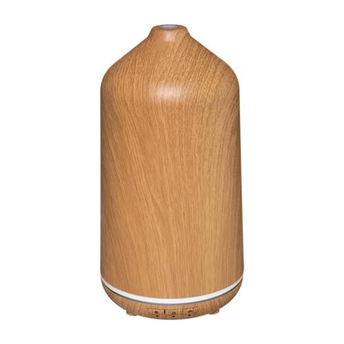 Atmosphera Diffuseur d'huiles essentielles, effet bois 250ml  - Blanc