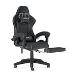 Amstrad AMS 800 LED BK Fauteuil / Chaise de bureau Gamer noir gris