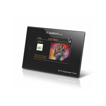 Albrecht DR 53 DAB+/UKW/Bluetooth Radio de table DAB, DAB+, FM avec télécommande, Spotify noir - 1