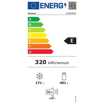 siemens - réfrigérateur américain 91 cm 572l nofrost - kf96rsbea