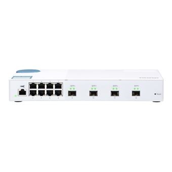 QNAP QSW-M408S - Commutateur - Géré - 8 x 10/100/1000 + 4 x 10 Gigabit SFP+ - de bureau - 1