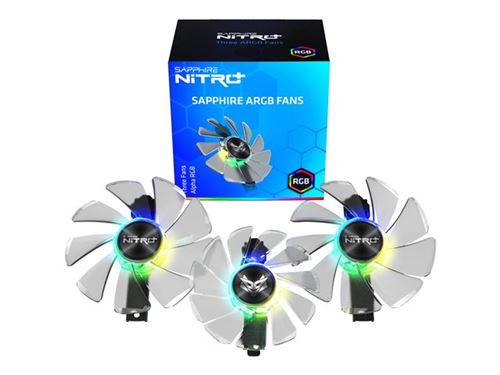 Sapphire Nitro+ ARGB - Ventilateur carte vid&eacute;o - 87 mm/95 mm