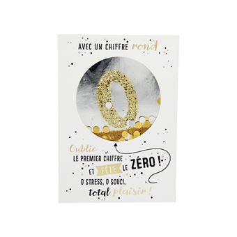 Carte De Voeux Paillettes - Anniversaire - Oublie Le Premier Chiffre ... - 1