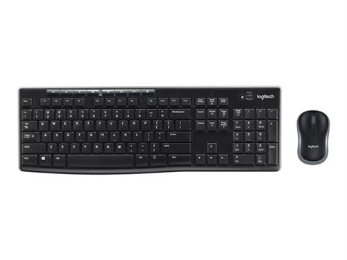Logitech MK270 Wireless Combo - Toetsenbord en muis set - draadloos - 2.4 GHz - QWERTZ - Sloveens/Kroatisch - zwart