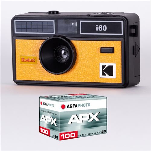 Pack i60 Jaune - Appareil Photo Argentique 35mm + Pellicule 100 ISO (36 poses)