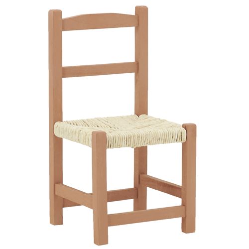 Aubry Gaspard - Chaise enfant en bois terracotta