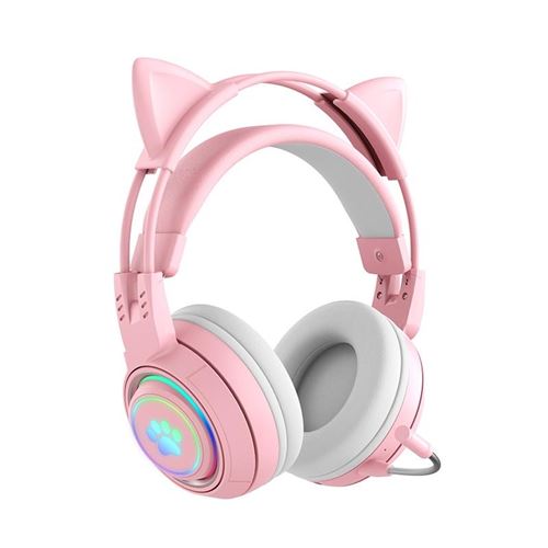 YONIS - Casque Audio Bluetooth - Sans Fil - Oreilles de Chat - Microphone Détachable - Image 2