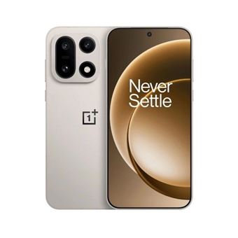 OnePlus 15 - 5G smartphone - double SIM - RAM 16 Go / Mémoire interne 512 Go - écran OEL - 6.78" - 2772 x 1278 pixels (165 Hz) - 3 x caméras arrière 50 MP, 50 MP, 50 MP - front camera 32 MP - sand storm - 1