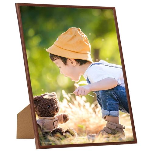 vidaXL Collage de cadres photo 3 pcs de mur table Bronze 20x25 cm MDF
