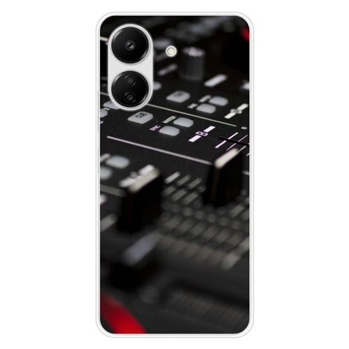 Coque en silicone imprimée compatible Xiaomi Redmi 13C 4G Dj Mixer