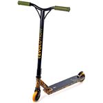 Trottinette Freestyle RAVEN Lexer – Roues 100mm, ABEC-9, Plateau Acier, Frein Manganèse, Charge 100 Kg, Bleu/lime