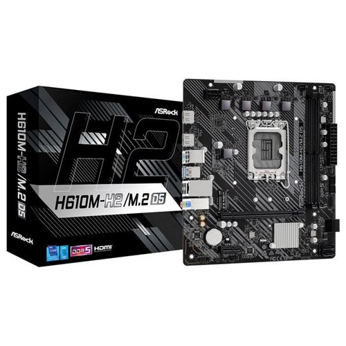 Asrock Noir H610m-H2/M.2 D5 Intel H610 Lga 1700 Micro Atx - Neuf - Image 3