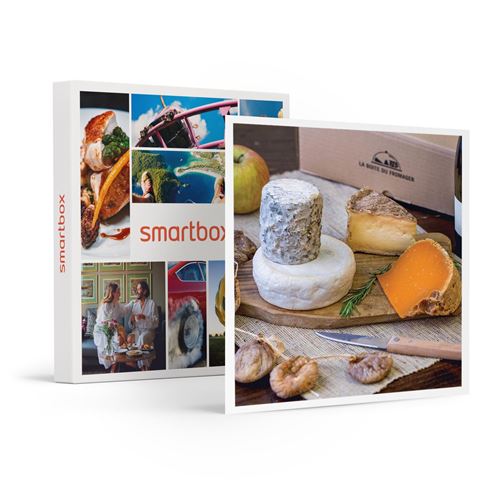 SMARTBOX - Coffret Cadeau Box 4 fromages fermiers et vin à déguster chez soi-Gastronomie