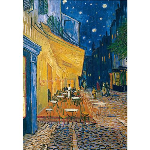 Non Communiqué Puzzle Compact 1000 Pièces : Van Gogh - Terrasse De Café Le Soir