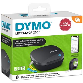 Lot De 2 Rouleaux D'étiquettes DYMO LETRATAG LT - Papier Blanc - Neuf Scellé