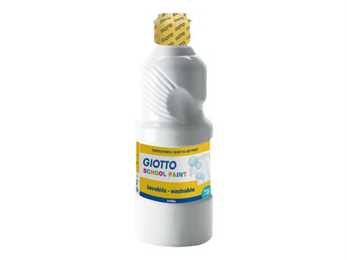 GIOTTO SCHOOL - Peinture - blanc - 500 ml