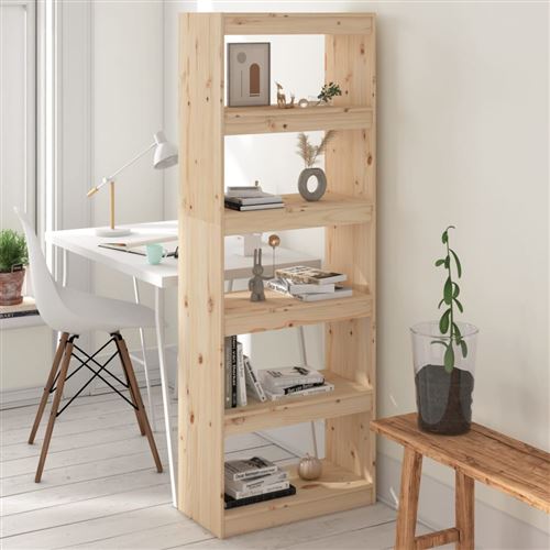 vidaXL Bibliothèque/Séparateur de pièce 60x30x167,5 cm Bois de pin
