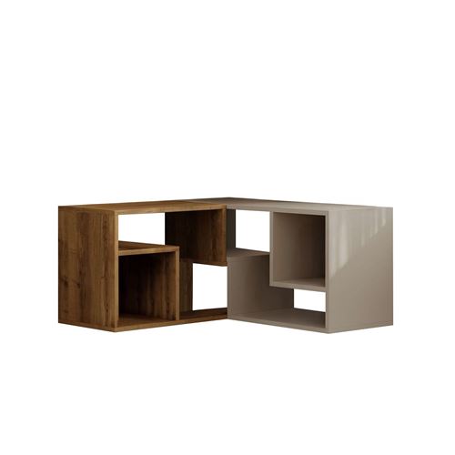 Meuble TV modulable en bois ""Glis"" - 145 x 35 x 44 cm - Beige