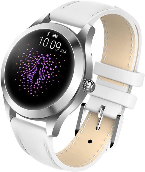 Montre Connectée Chronus KW10 IP68 Étanche Fitness Tracker-Blanc-Chronus