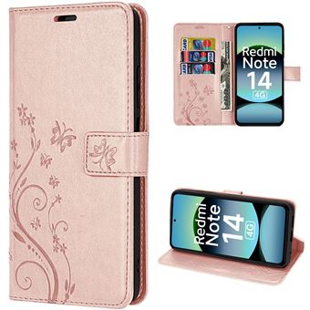Coque Enfant Pour Xiaomi Redmi Pad 2 11″ 2025 – EVA Légère, Motif Papillon, Support Inclinable Et Bandoulière, Rose