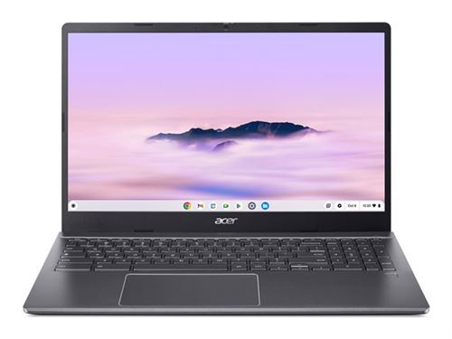 Acer Chromebook Plus Enterprise 515 CBE595-2 - Intel Core i5 - 1335U / jusqu'à 4.6 GHz - Chrome OS - Carte graphique Intel Iris Xe - 8 Go RAM - 128 Go SSD - 15.6" IPS 1920 x 1080 (Full HD) - Wi-Fi 6E - gris acier - clavier : Français