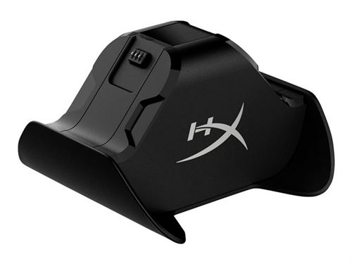 HyperX ChargePlay Duo - Station de charge + adaptateur secteur + batterie rechargeable externe 2 x - 1400 mAh - 2 connecteurs de sortie (connecteur de
