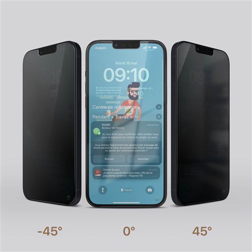 Protège écran TIGER GLASS Iphone 15 Pro Verre trempé + protège obj