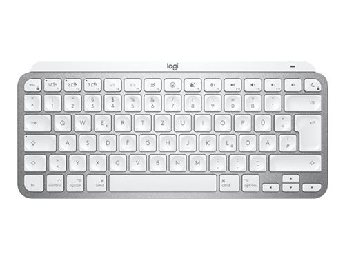 Logitech MX Keys Mini for Mac - Clavier - rétroéclairé - Bluetooth - QWERTY - Italien - gris pâle