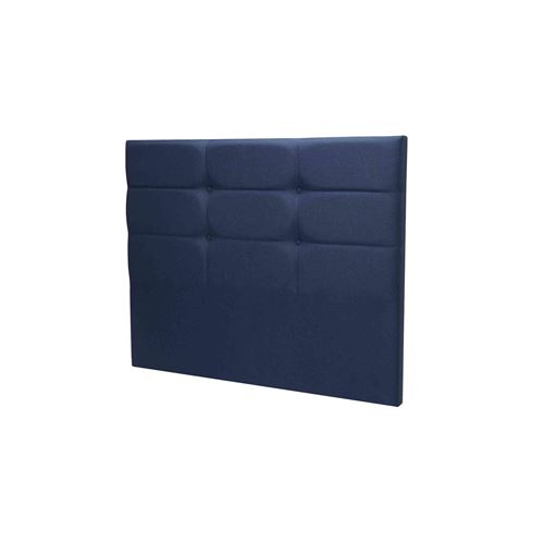 Tête de lit déco Cozy chiné bleu nuit 150 - Merinos