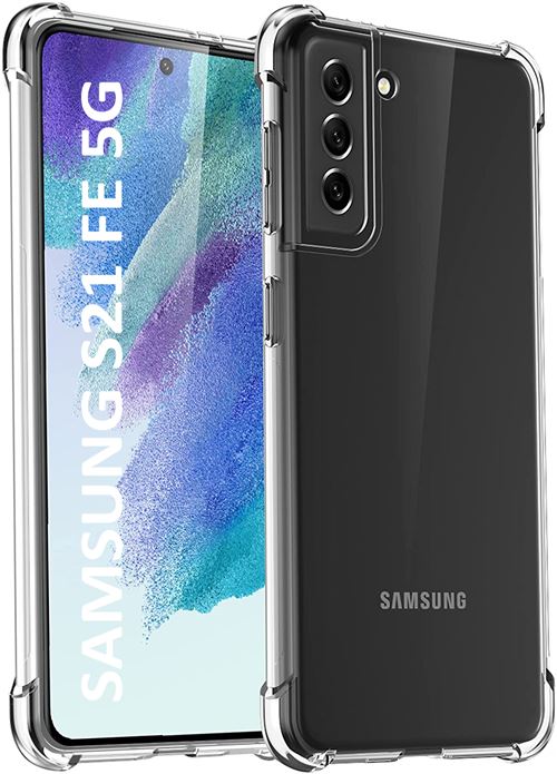 Coque Samsung Galaxy S21 FE 5G 4G Pas Samsung S21 Transparent avec Verre  trempé 360 Degrés Double Protection Antichoc Silic U - Cdiscount Téléphonie