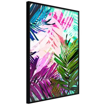Affiche Murale Encadrée "Vibrant Jungle" 40 x 60 cm Noir - 1