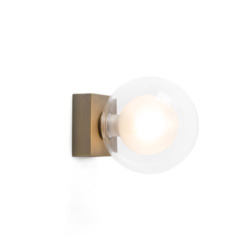 Faro Perla - Applique murale globe en bronze pour salle de bain 1x g9 IP44