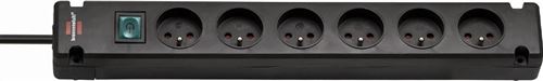 Multiprise Bremounta 6 prises BRENNENSTUHL - 3m - H05VV-F3G1.5 avec interrupteur - noir - 1150651316