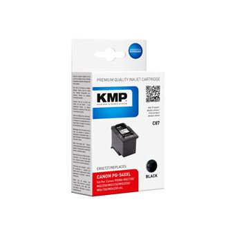 KMP C87 - 21 ml - noir - compatible - cartouche d'encre (alternative pour : Canon 5222B005, Canon PG-540XL) - pour Canon PIXMA MG3150, MG3550, MG3650, MG4250, MX395, MX475, MX525, MX535, TS5150, TS5151 - 1