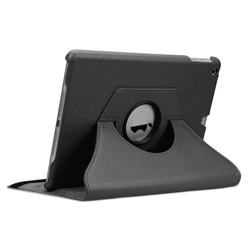 doupi Rotatif Housse pour iPad Air (1. Gen.), Deluxe 360 Degrés Smart Coque de Protection Simili Cuir Coque Cover et Case, noir