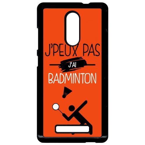 Coque xiaomi redmi note 3 j peux pas j ai badminton 10