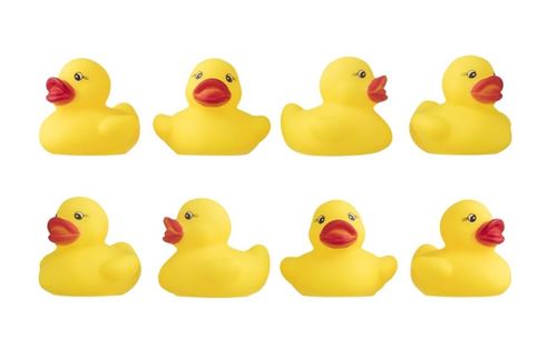Johntoy canards de bain 8 pièces 5,5 cm jaune