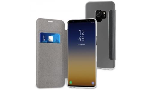 Etui Muvit Folio noir rabat latéral Galaxy S9