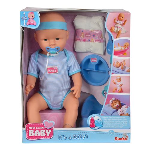 Poupon Simba New Born Baby Bleu 43 cm 